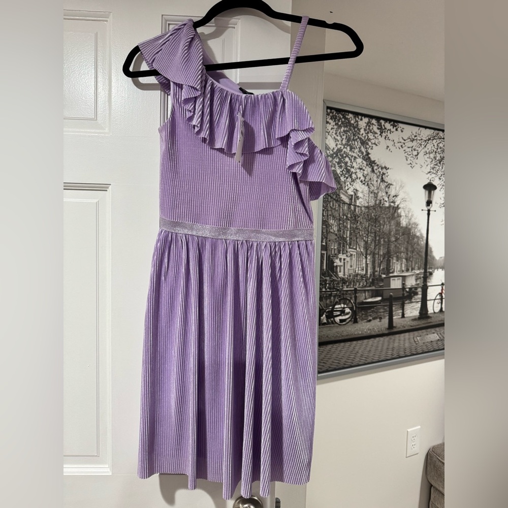 Nordstrom Lilac Pleated Dress